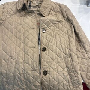 Burberry Brit Quilted Jacket – Beige Nova Check